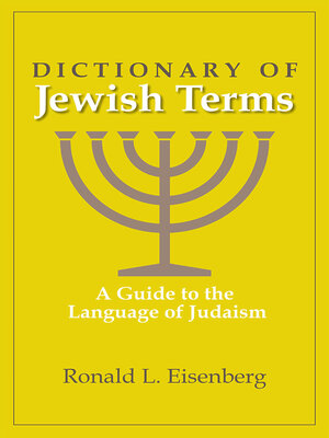 cover image of Dictionary of Jewish Terms